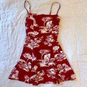 Reformation Mini Tank Dress, Safari print!